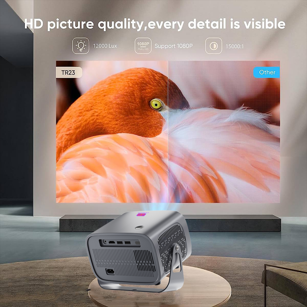 Cubonic A10 AdNova 4K compatible 1080p Full HD Android 12.0 WiFi Home Theater Projector