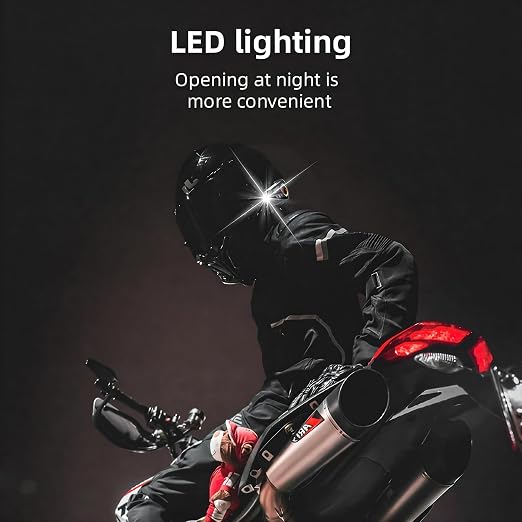 Cubonic RideVibe K08 Wireless Bluetooth Helmet Headset with FM Radio, BT Calling, Hi-Fi Stereo Sound, Noise Reduction, RGB Light, LED Display & Flashlight for Motorcycle Helmets
