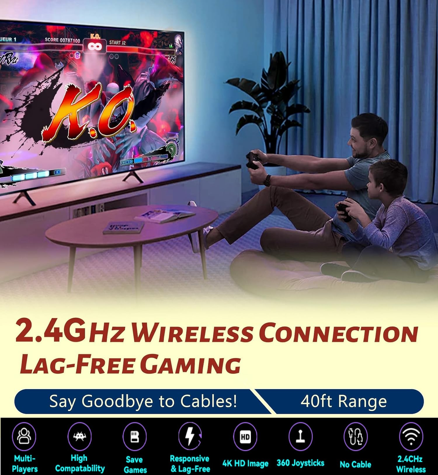 GameStorm M8 GameStick Lite|HDMI Output| 21 Emulator| 64GB MicroSD Ready