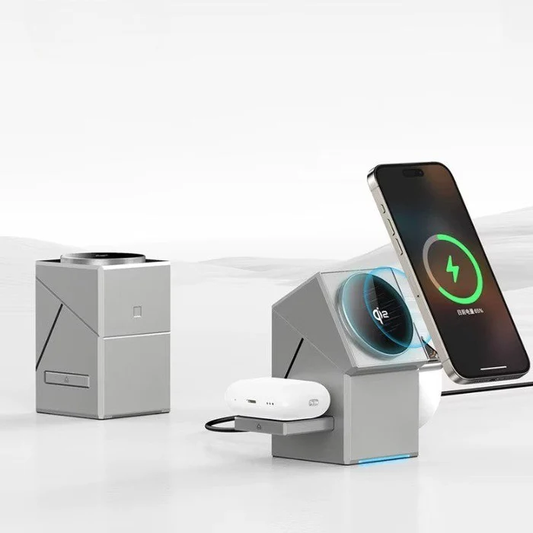 Cubonic Qi2 Megsafe Charger, 3-in-1 Wireless Charger