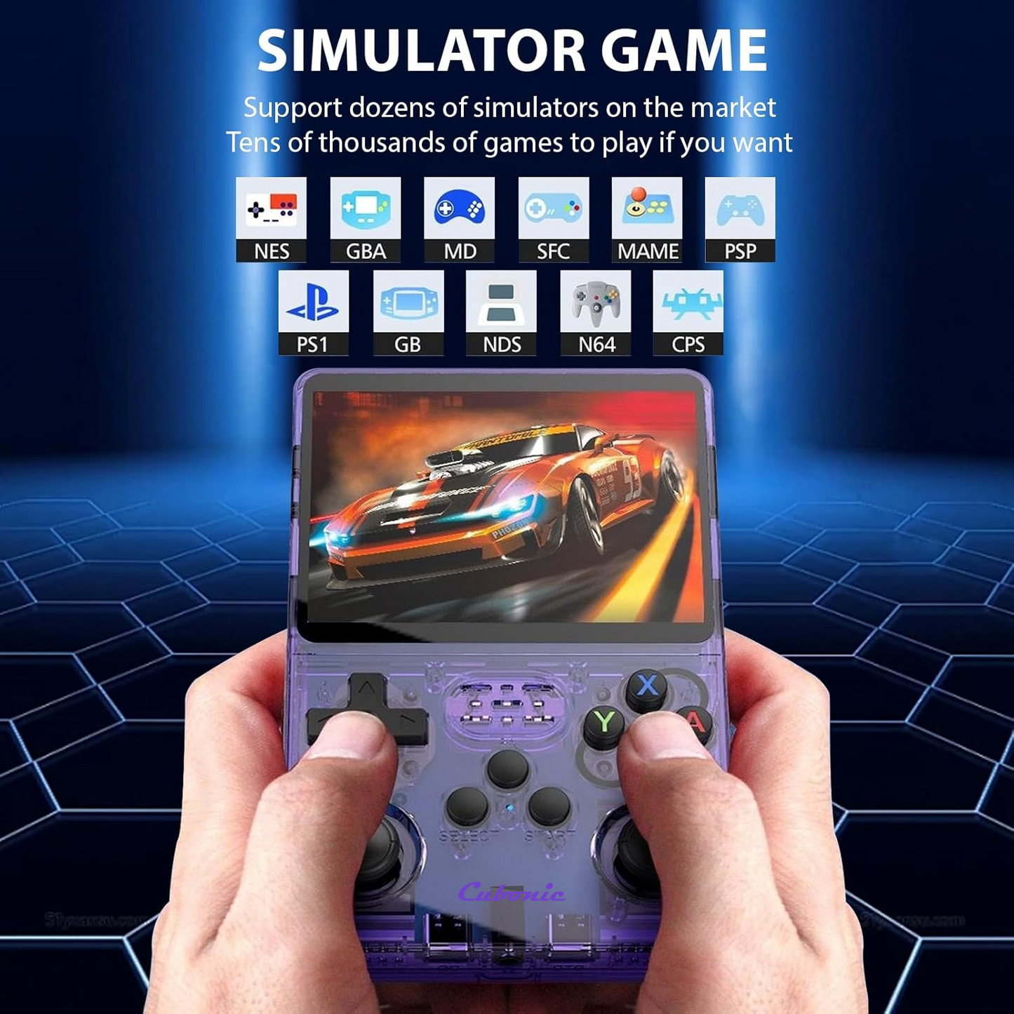 Cubonic Xplore R36S Handheld Gaming Console with|Dual Analog Stick Control,3.5" HD Display & Expandable Storage Through TF/SD card