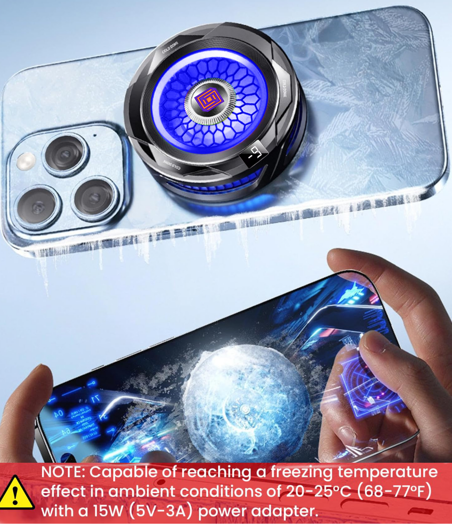 Cubonic SL25 With LED Display Magnetic Mobile Cooler