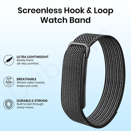Cubonic Vytal Drift Smart Fitness Band-Screenless Smart Fitness Band | 176+ Sports Modes, 1ATM Waterproof, 10-15 Day Battery Backup,Couple Sharing Features, Sleep & Monitoring Activity,App Controlled Android & iOS