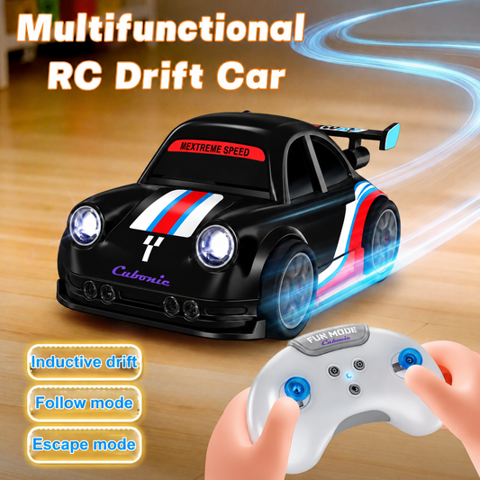 Cubonic Remote Control Intelligent Sensor Drift Car for Kids – 4 Wheel Drive Mini RC Drifting Car with Follow Me, Escape Mode, Music & LED Light Toy Gift for Boys Girls