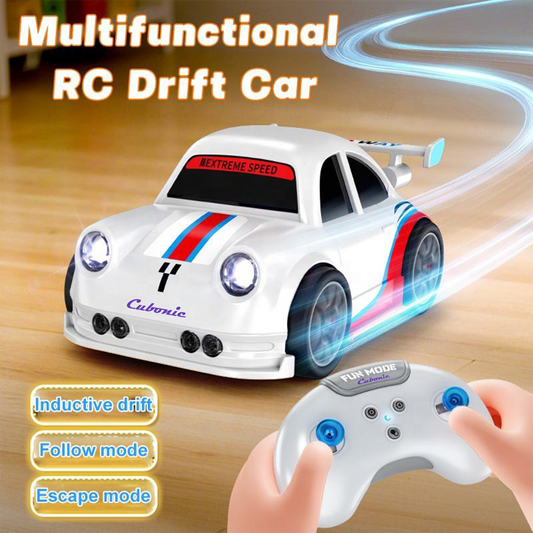 Cubonic Remote Control Intelligent Sensor Drift Car for Kids – 4 Wheel Drive Mini RC Drifting Car with Follow Me, Escape Mode, Music & LED Light Toy Gift for Boys Girls