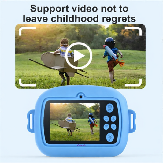 Cubonic Instant PiccoPrint SafeSnap Kids Theme 48MP Digital Camera for Kids with 3 Rolls Print Paper, Portable Toy for Girls & Boys, Perfect Birthday Gift for Toddlers Kids & Children
