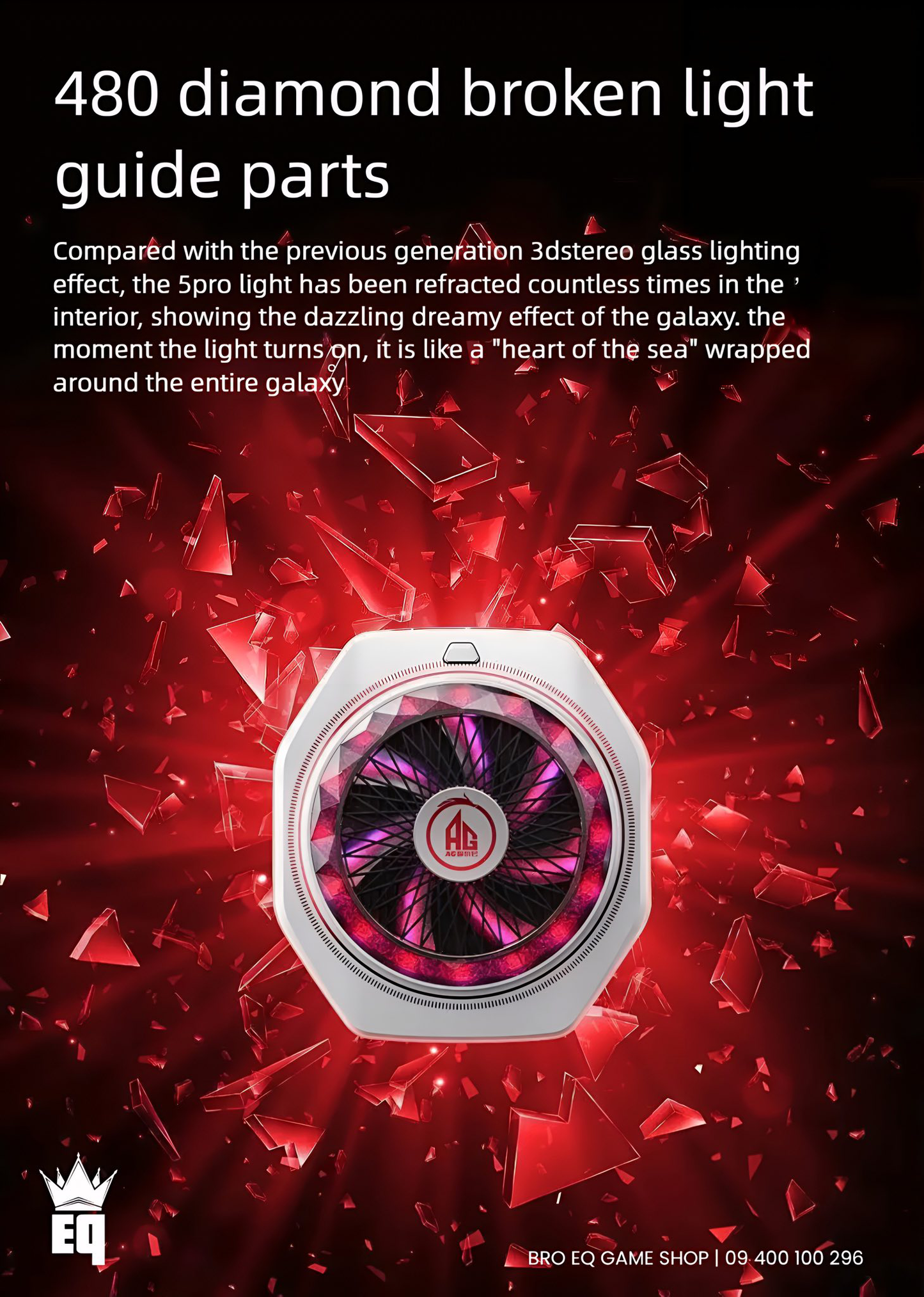 Black Shark Magnetic FunCooler 5 Pro White Special All Gamers(AG) Edition