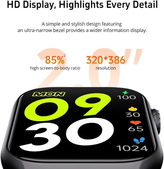 Cubonic GTS7 Smart Watch (Answer/Make Call) with Heart Rate Monitor/Step Counter/Calories, Activity Tracker Sleep Monitor