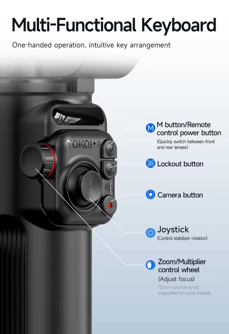 Cubonic M02 Handheld 3-Axis Gimbal Phone Holder Anti Shake Video Record Selfie Tripod