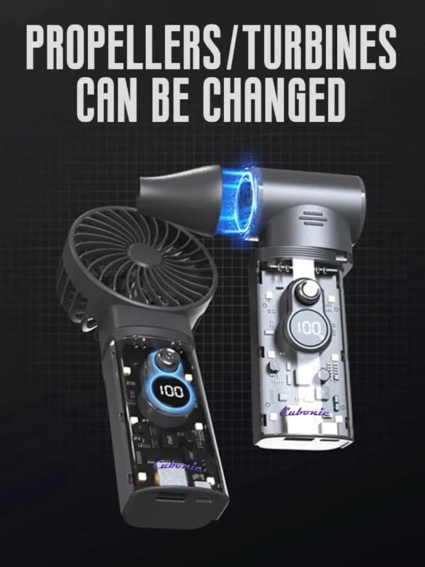 Cubonic 2 In 1 Mini Turbo Violent Fan Multifunction High Speed Jet Fan