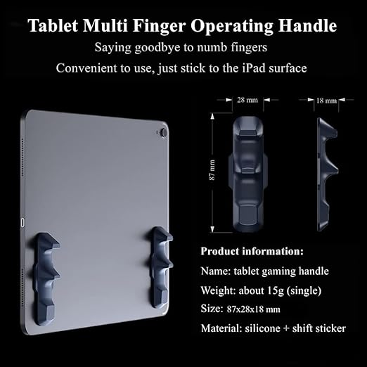 Memo PB01 Silicone Gaming Handle Grip for iPad Multi-Finger Operation