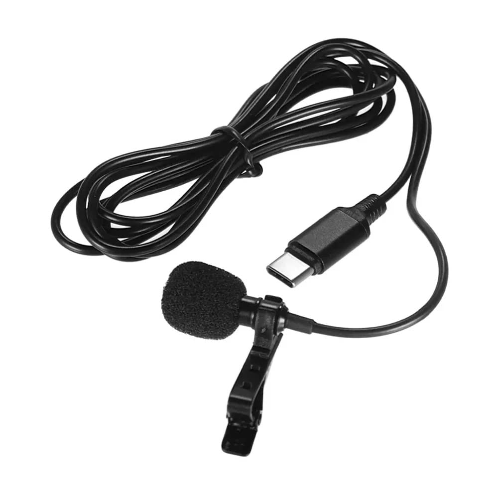 Cubonic Type C Professional Lavalier Lapel Clip-on Microphone 1m