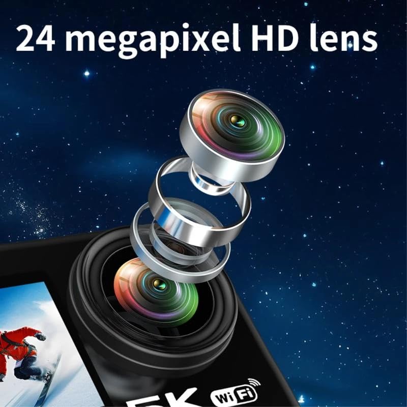 Cubonic 5K WiFi 30m Waterproof Action Camera