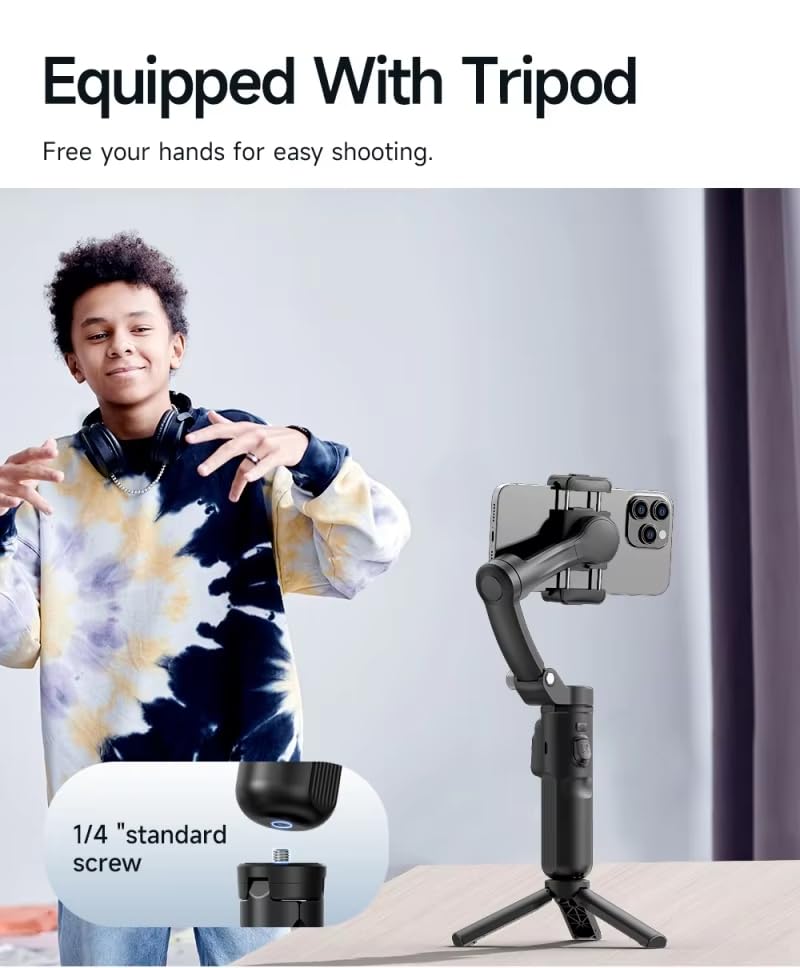 Cubonic M02 Handheld 3-Axis Gimbal Phone Holder Anti Shake Video Record Selfie Tripod
