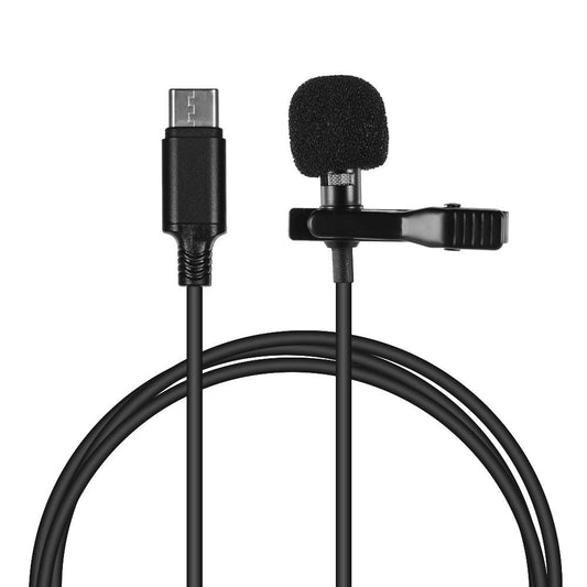 Cubonic Type C Professional Lavalier Lapel Clip-on Microphone 1m