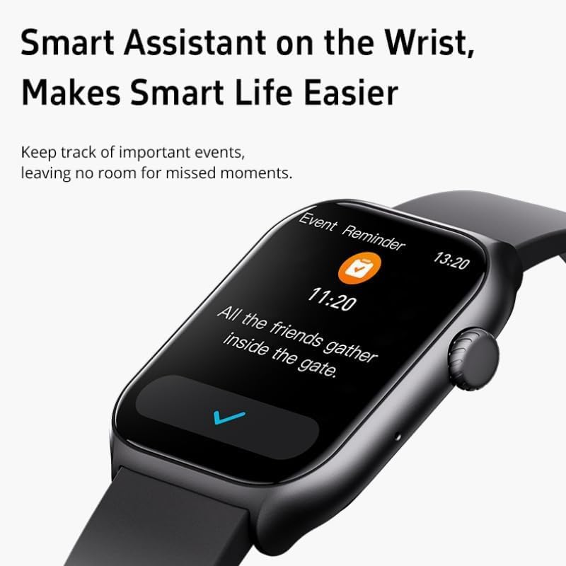 Cubonic GTS7 Smart Watch (Answer/Make Call) with Heart Rate Monitor/Step Counter/Calories, Activity Tracker Sleep Monitor