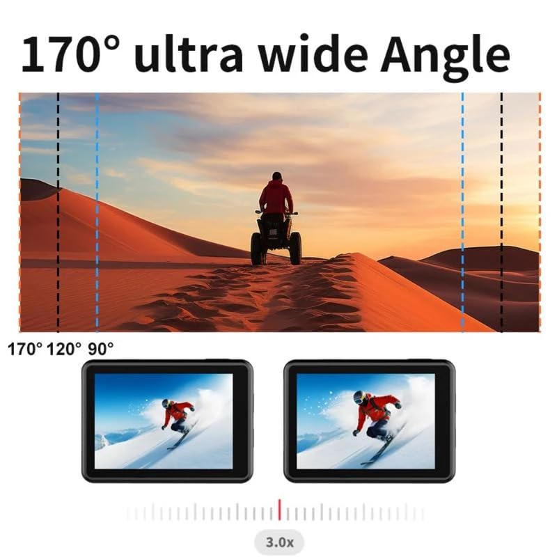 Cubonic 5K WiFi 30m Waterproof Action Camera