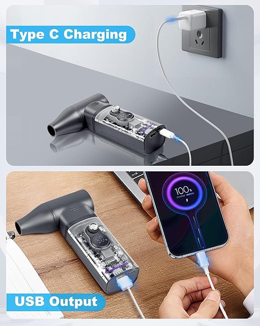 Cubonic 2 In 1 Mini Turbo Violent Fan Multifunction High Speed Jet Fan