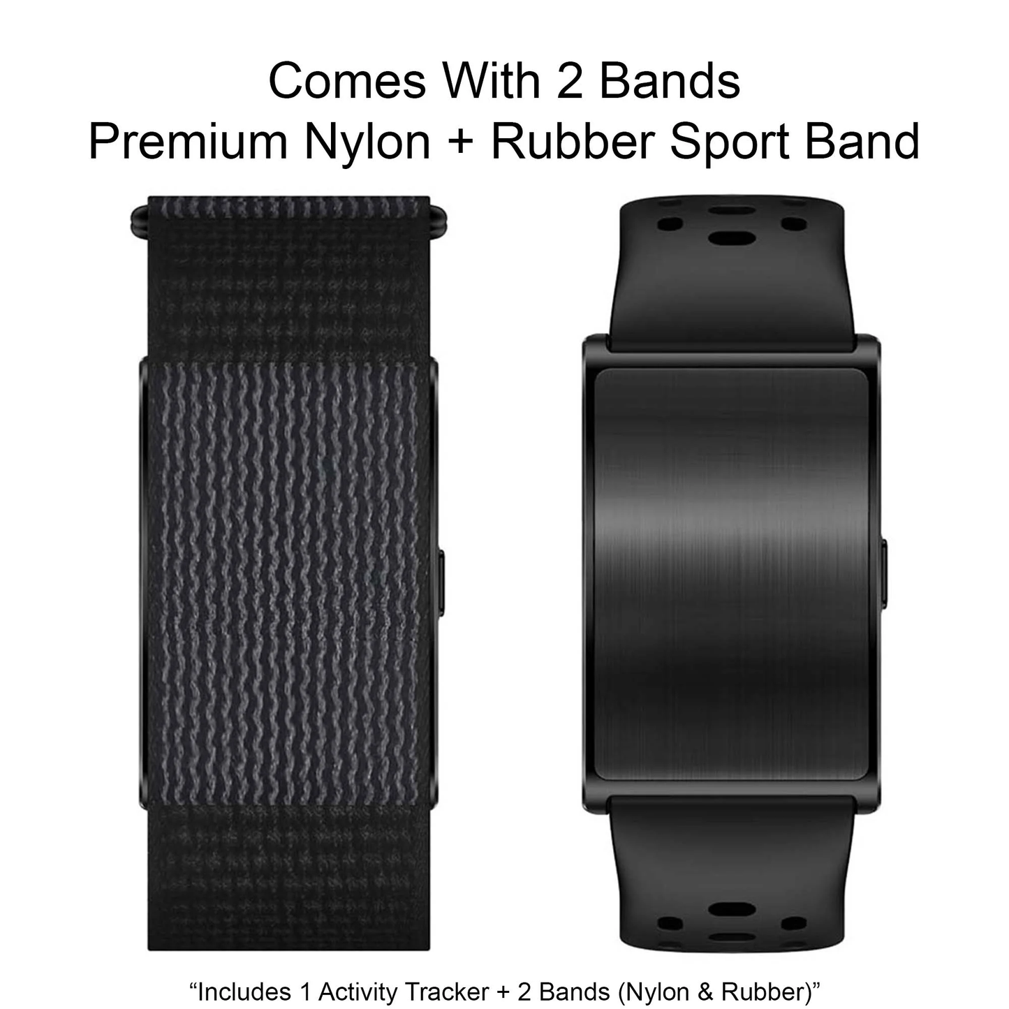 Cubonic Vytal-Track What Matters Latest Screenless Fitness Tracker Band, Activity & Sleep Tracking Wearable with App Sync, Waterproof Fitness Band Upto 47-Day Battery Life No Subscription