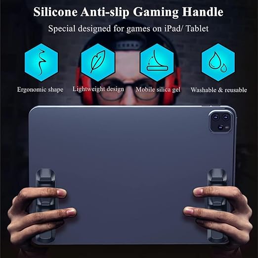 Memo PB01 Silicone Gaming Handle Grip for iPad Multi-Finger Operation