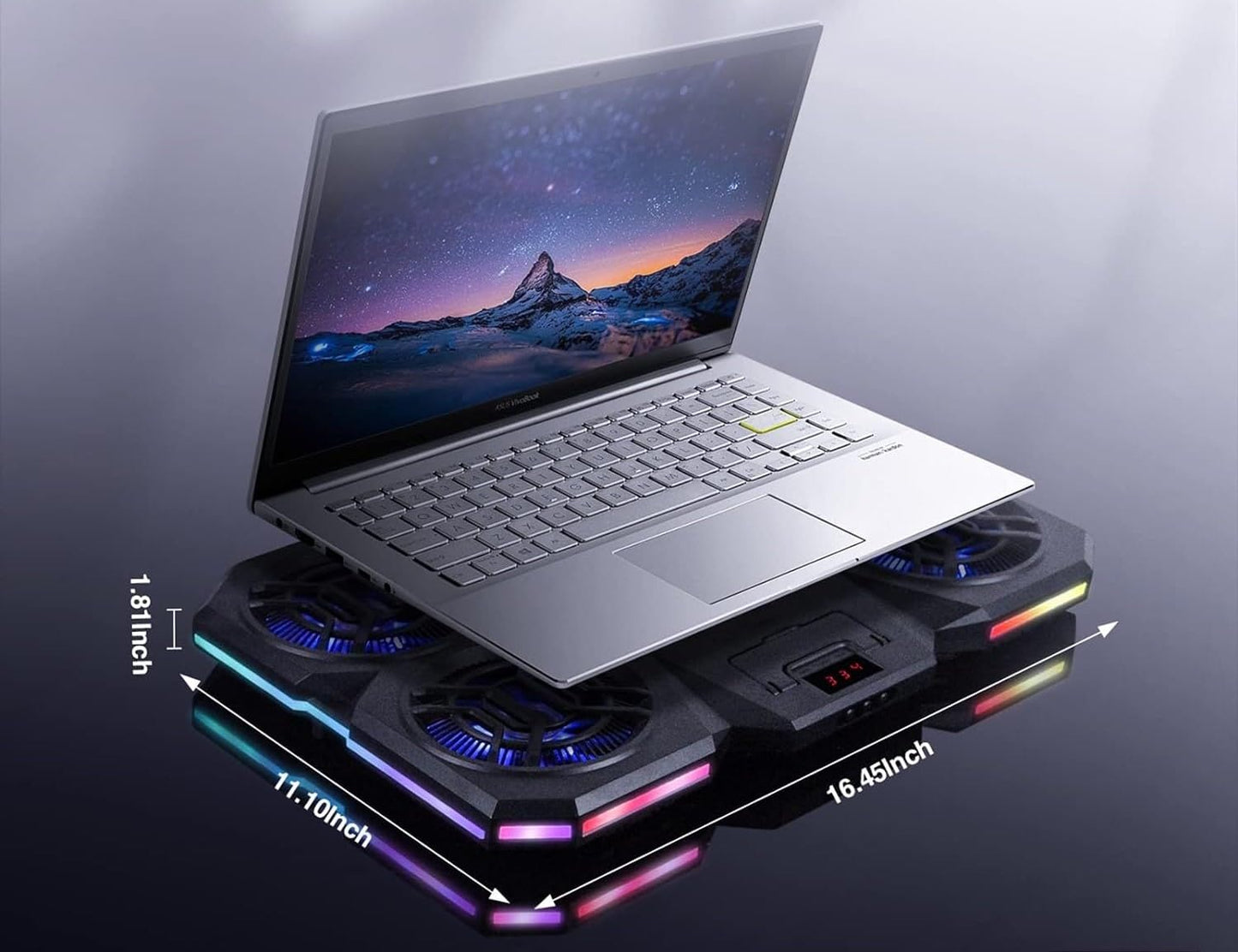 Cubonic H5 Laptop Cooler - 4 Fans 1 Semiconductor