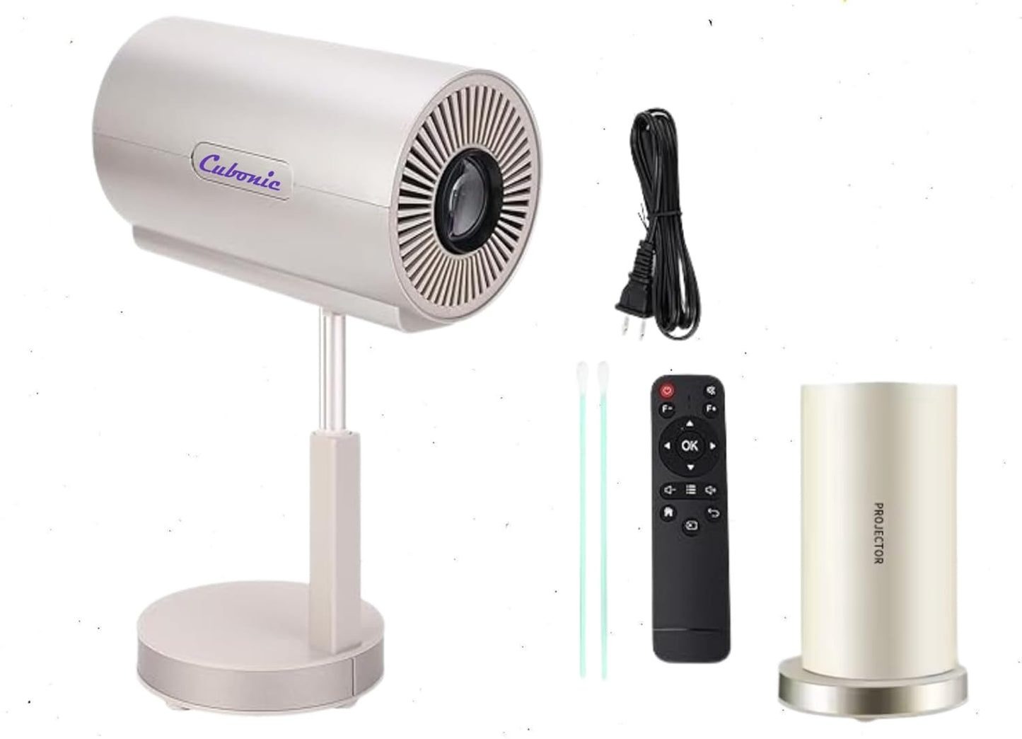 Cubonic T200 Smart Projector for Home, Native 720p with 4K Support, 4500 Lumens