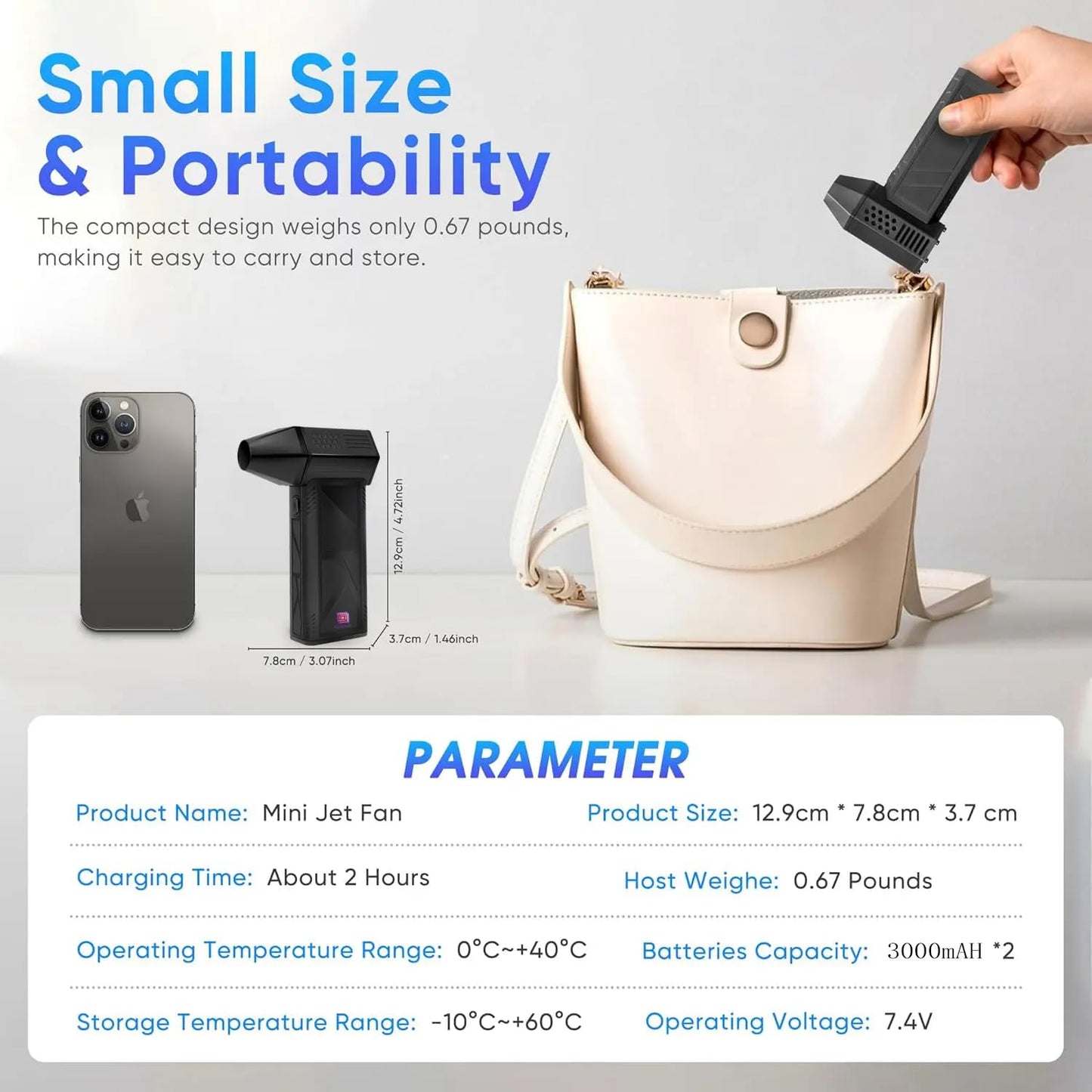 Cubonic Air Blaster 2.0, Jet Dry Mini Blower