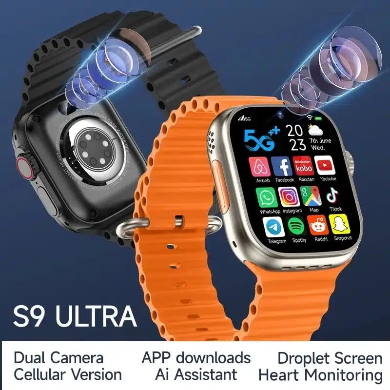 Cubonic S9 Ultra dual camera 5G smartwatch 8GB/128GB golden