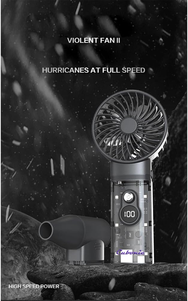 Cubonic 2 In 1 Mini Turbo Violent Fan Multifunction High Speed Jet Fan