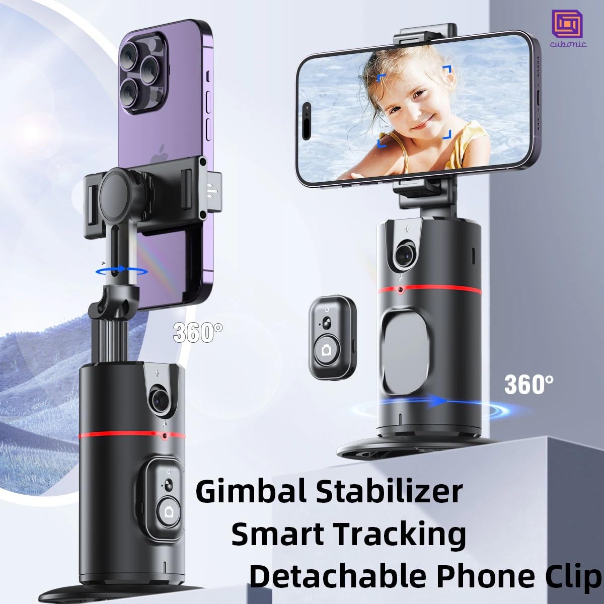 Cubonic P02 Cameraman AI Intelligent Tracker 360° Desktop Selfie Gimbal