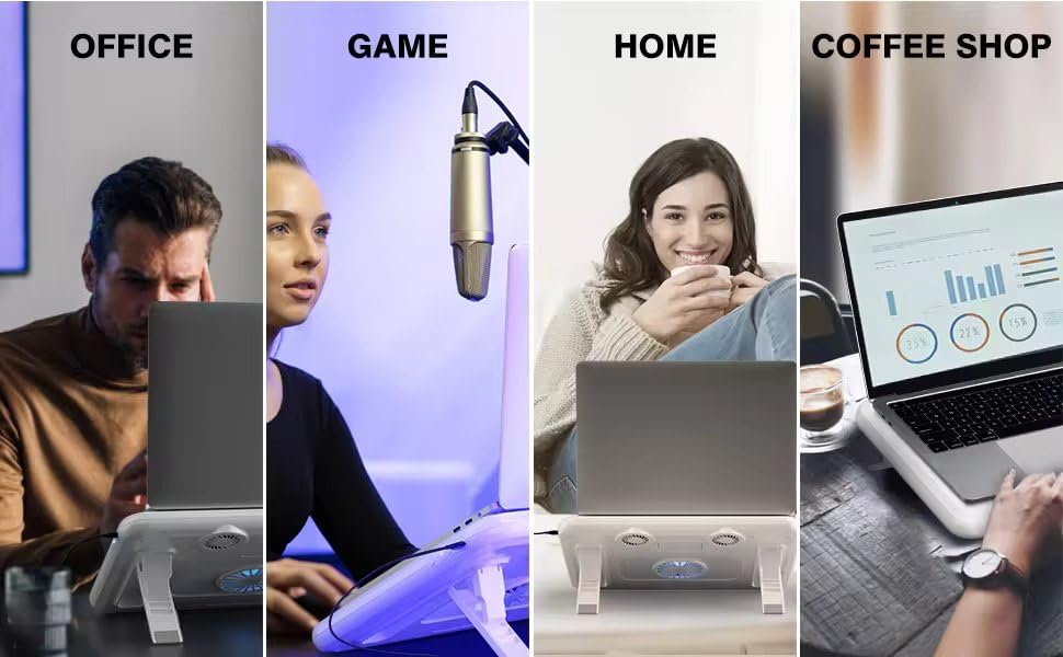 Cubonic H6 Laptop Cooler -  2 Fans