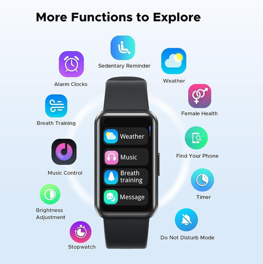 Cubonic C6 Plus Fitness Band with Blood Oxygen Heart Rate Monitor Sleep Tracking