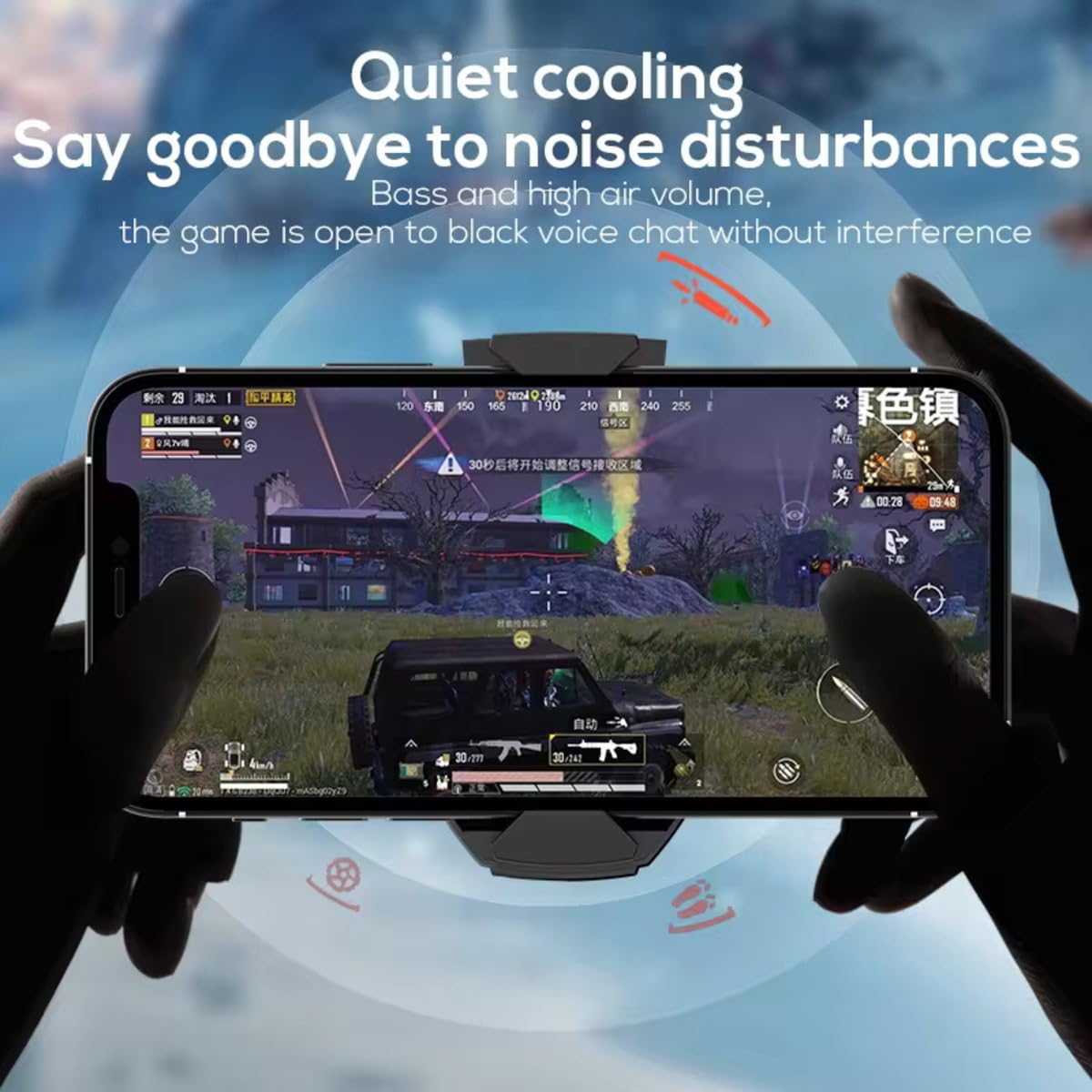 Cubonic DLA2 Phone Cooling Fan - Black