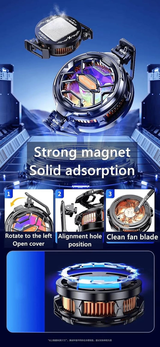 Cubonic FS03 Magnetic 15W Instant Freeze Phone Cooler with Removable Grill for easy cleaning