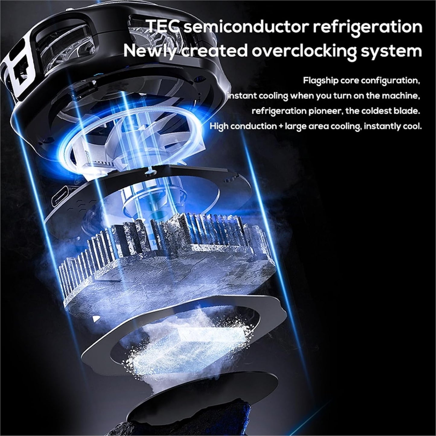 Memo CX10 Mobile Cooling Fan 3 Style RGB (Pro Model)