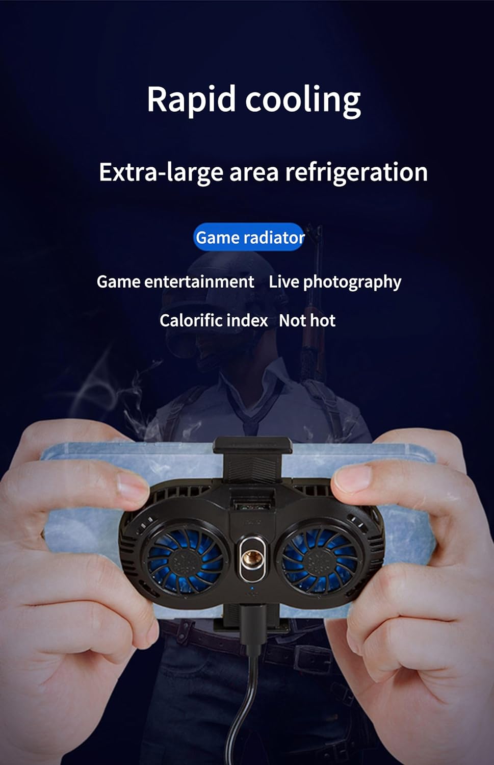 Cubonic Dual Cooling Fan Phone Radiator - Semi AH102