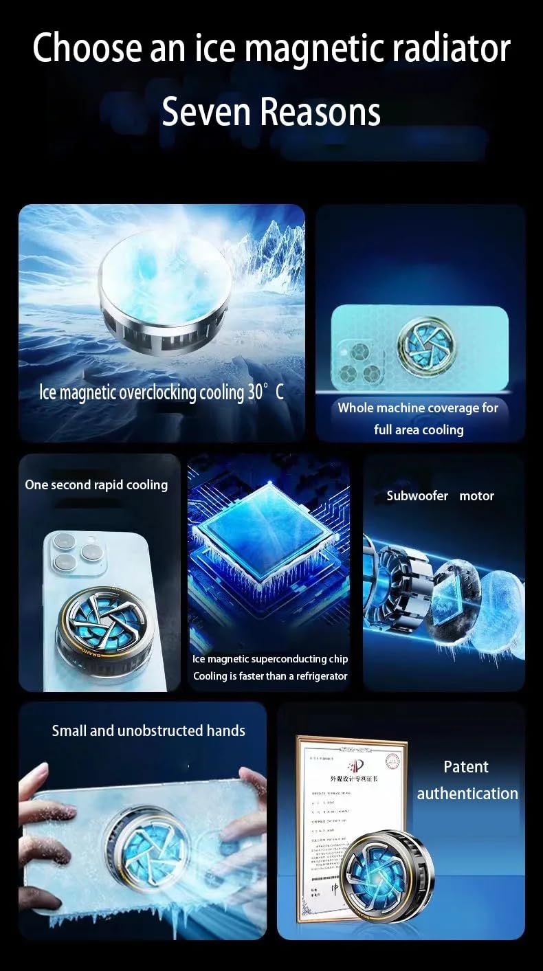 Cubonic DY18 Cell Phone Semiconductor Radiator Cooling Fan