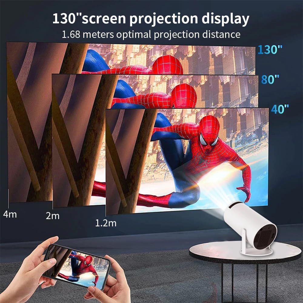 Cubonic HY300 Free Style Pro Projector for Home 4K & 1080p Support