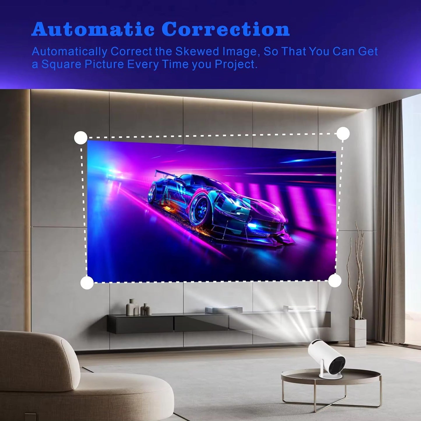Cubonic X10 Plus Projector with 2 Gaming Controllers