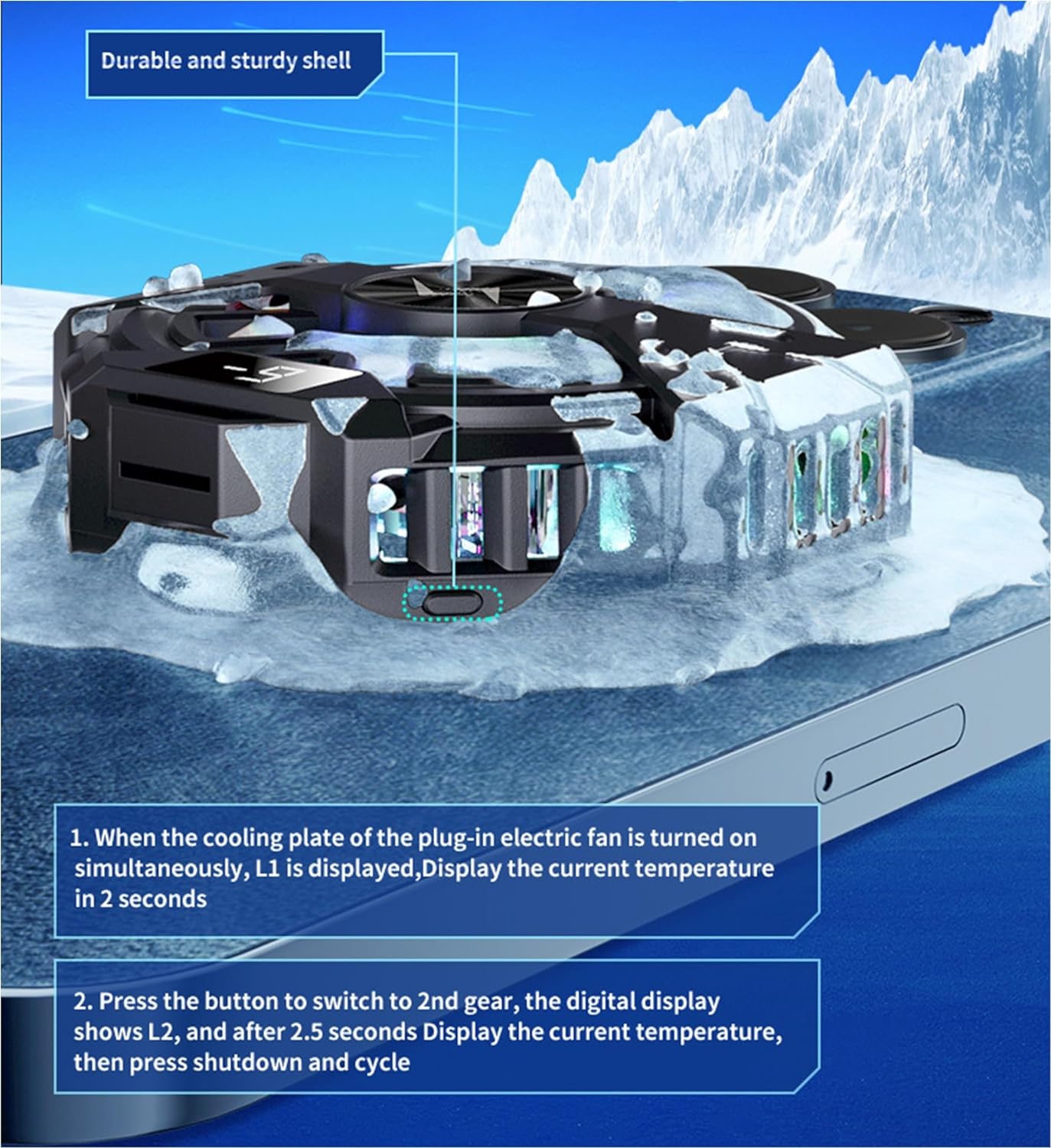 Cubonic P60 Magnetic Mobile Phone Cooling Fan