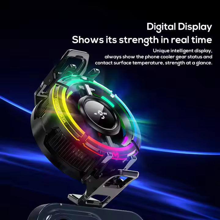 Memo CX15 IceStorm Central LED Display RGB AI Mode Cooling Fan