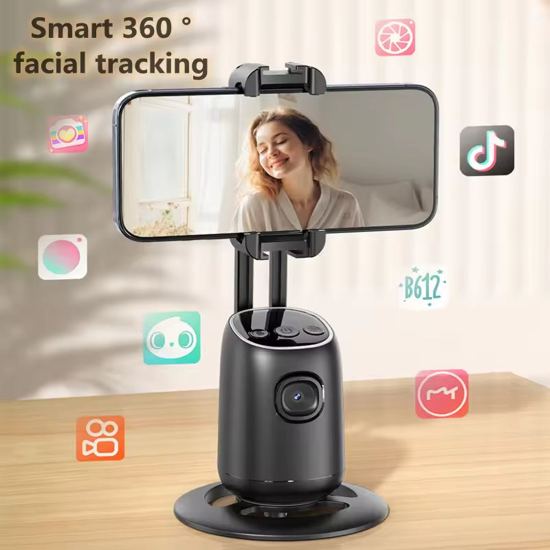 Cubonic P05 AI Intelligent 360° Auto Face Tracking Smart Rotation Table Top Gimbal Stabilizer for Smartphone/Camera with fill light