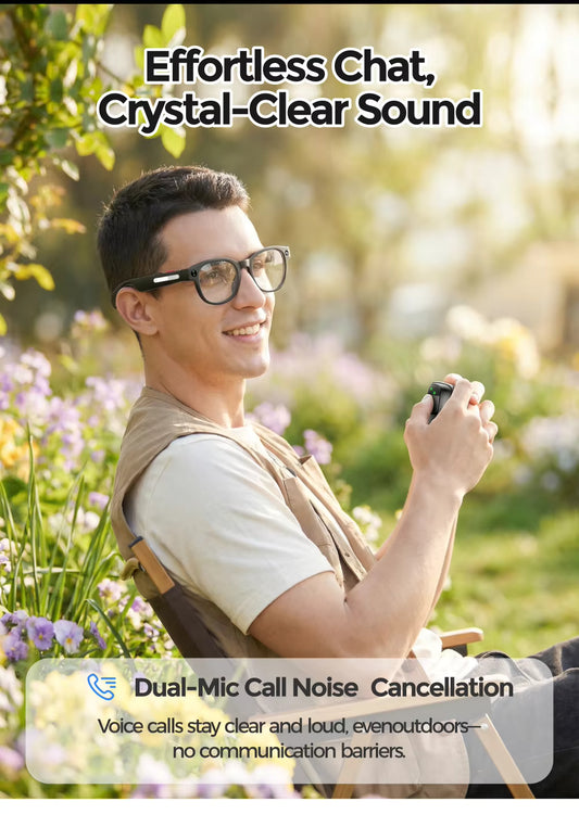 Cubonic AIMB S1 Smart Glasses with 8MP Camera, 1080p Full HD Video Recording, AI Voice Assistant, Real-Time Translation