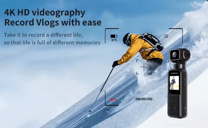 Cubonic 270° Rotatable Pocket Camera 4K Ultra HD