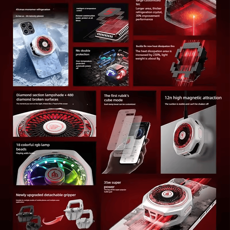 Black Shark Magnetic FunCooler 5 Pro White Special All Gamers(AG) Edition