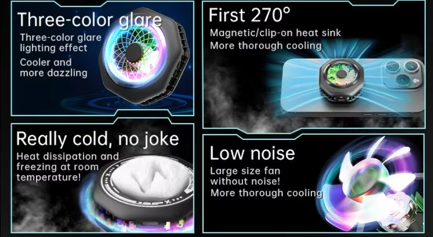Cubonic HK4 PRO Mobile Magnetic/Detachable Grip Instant Ice Phone Cooler