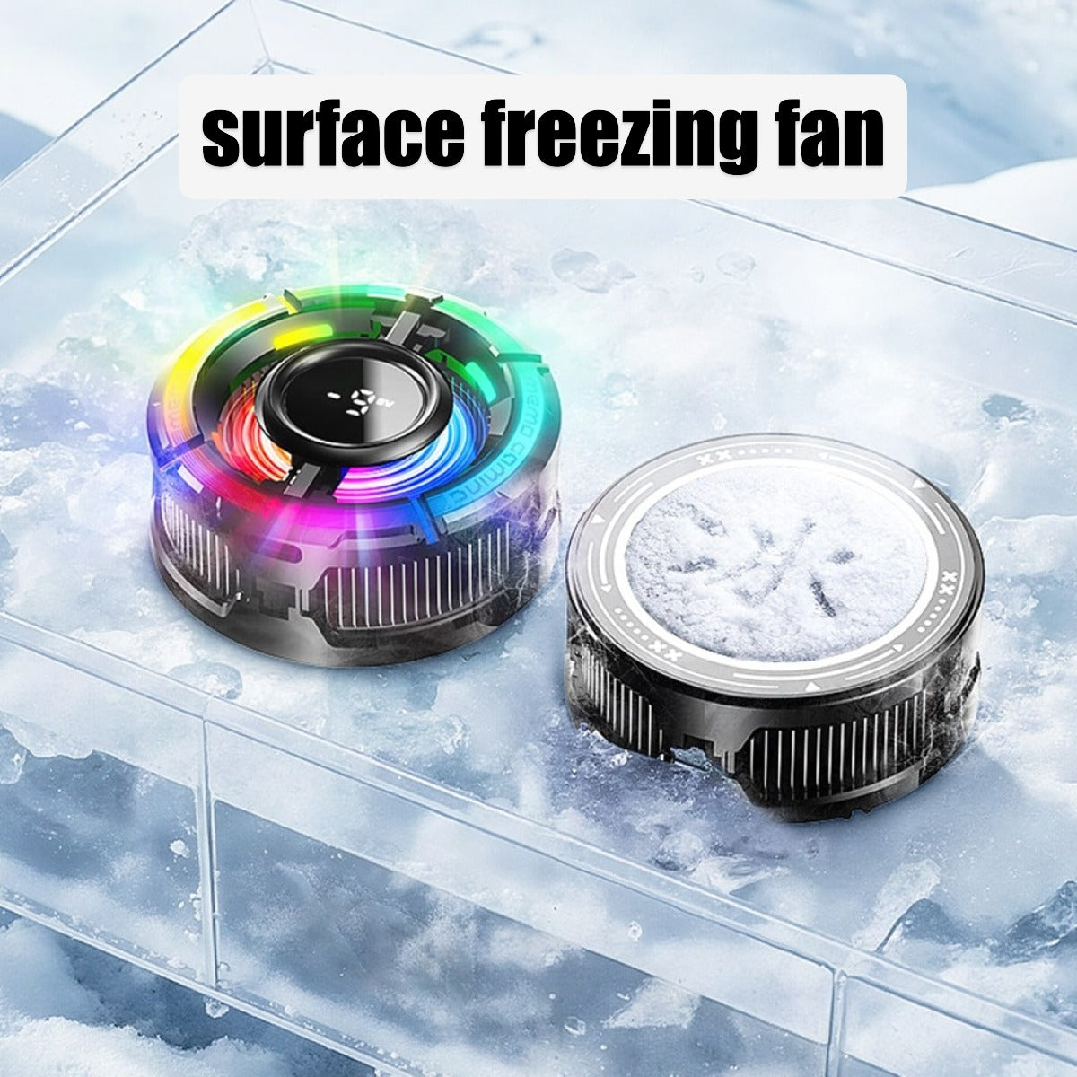 Memo CX15 IceStorm Central LED Display RGB AI Mode Cooling Fan