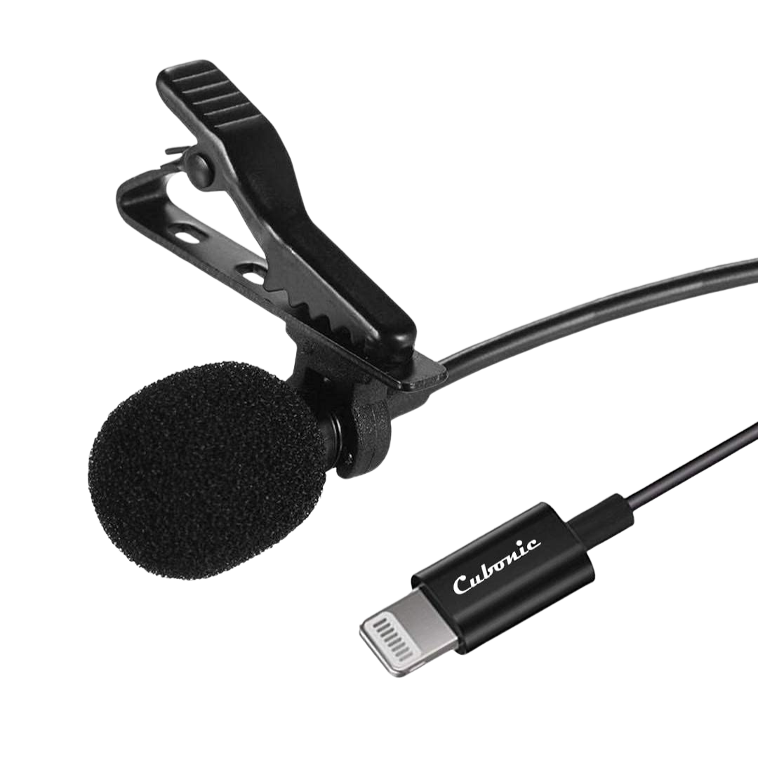 Cubonic iPhone Lightning 8 Pin Professional Clip-on Microphone
