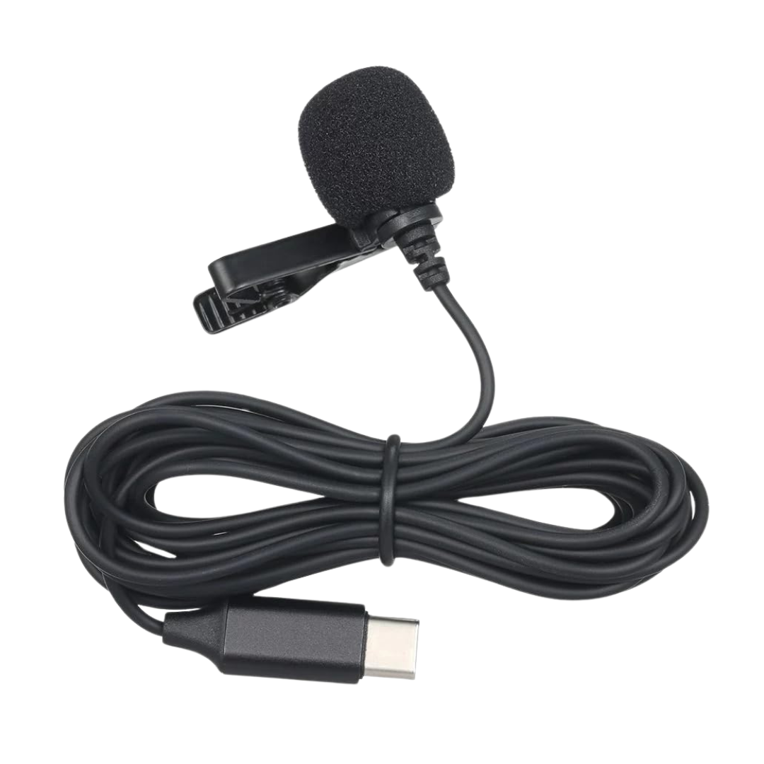 Cubonic Type C Professional Lavalier Lapel Clip-on Microphone 1m