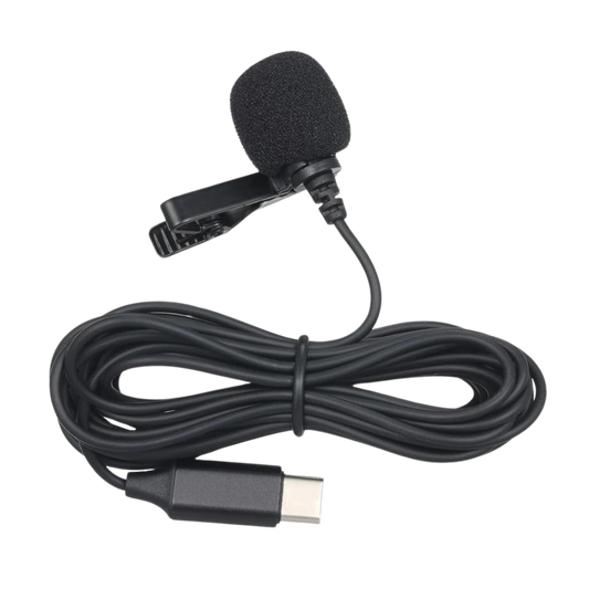 Cubonic Type C Professional Lavalier Lapel Clip-on Microphone 1m